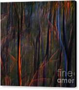Ghost Trees At Sunset - Abstract Nature Photography Canvas Print by Michelle Wrighton