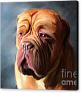 Stormy Dogue Canvas Print by Michelle Wrighton