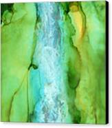 Take The Plunge - Abstract Landscape Canvas Print by Michelle Wrighton