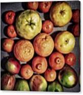 Витамины #apple #tangerine Canvas Print
