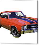 Red 1971 Chevrolet Chevelle Ss Canvas Print