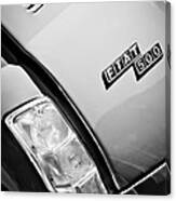 1965 Fiat Taillight Emblem Canvas Print