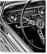 1965 Shelby Prototype Ford Mustang Steering Wheel Canvas Print