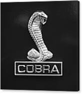 1968 Shelby Cobra Gt350 Emblem Canvas Print