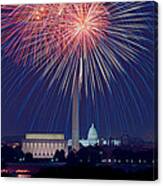 4th Of July Fireworks #1 Canvas Print