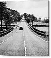 A69 Road On The Border Of Cumbria And Northumberland Uk #1 Canvas Print
