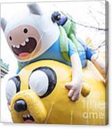 Adventure Time With Finn And Jake Balloon By Cartoon Network At Macy's Thanksgiving Day Parade Canvas Print