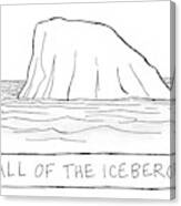 All Of The Iceberg #1 Canvas Print