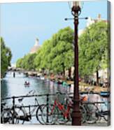 Amsterdam, Holland, Old Gas Lamp Post #1 Canvas Print