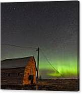 Barn Aurora #1 Canvas Print