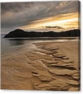 Beach Pattern At Sunrise Anchorage Bay #1 Canvas Print