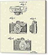 Camera 1940 Patent Art #1 Canvas Print