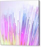 Close Up Of Colorful Optic Fibers #1 Canvas Print