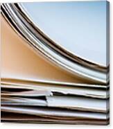 Close-up Of Documents #1 Canvas Print