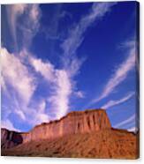 Clouds Over Monument Valley Canvas Print