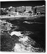 Coastal Path Past Salou Waterfront Properties On The Costa Dorada Catalonia Spain #1 Canvas Print