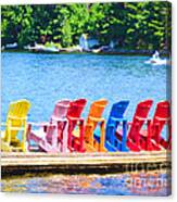 Colorful Chairs #1 Canvas Print