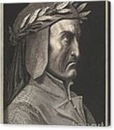 Dante Alighieri, Italian Poet #1 Canvas Print