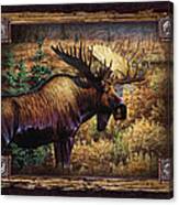 Deco Moose #1 Canvas Print