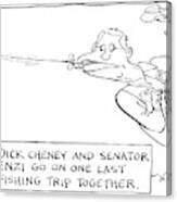 Dick Cheney And Senator Enzi Go On One Last #1 Canvas Print