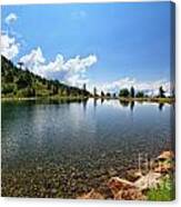 Doss Dei Gembri Lake In Pejo Valley #1 Canvas Print