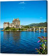 Eilean Donan Castle In Scotland #2 Canvas Print