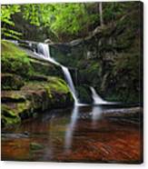 Enders Falls Spring Square Canvas Print