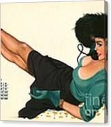 Esquire Pin Up Girl Canvas Print