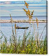 Fishing In Pawleys Island Inlet Canvas Print