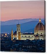 Florence At Sunset Canvas Print