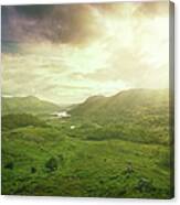 Forest Covered Mountains At Sunrise #1 Canvas Print