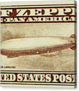Graf Zeppelin, U.s. Postage Stamp, 1930 #1 Canvas Print