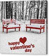 Happy Valentines Day Canvas Print