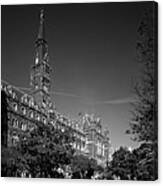 Healy Hall On The Campus Of Georgetown University Canvas Print
