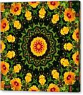 Hibiscus Kaleidoscope Canvas Print