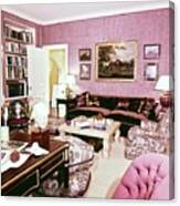 Jackie Onassis's Library Canvas Print