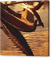 Koa Outrigger Canoe #1 Canvas Print