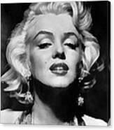 Marilyn Monroe - Black And White  #1 Canvas Print