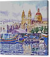 Marsaxlokk Malta Canvas Print