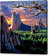 Morning Light At The Garden Of The Gods #1 Canvas Print