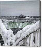Niagara Falls In The Winter #1 Canvas Print