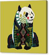 Panda Ochre #1 Canvas Print