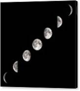 Phases Of The Moon #1 Canvas Print