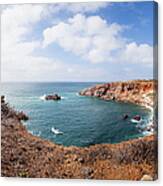 Portugal, View Of Coastline #1 Canvas Print