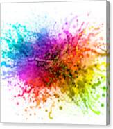 Rainbow Paint Splash #1 Canvas Print