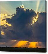 Rays From The Clouds Canvas Print