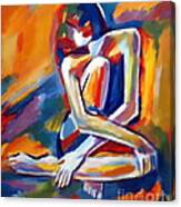 Seated Figure Canvas Print