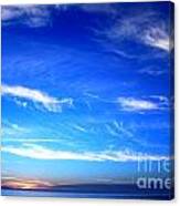 Sunset Ocean Blue #2 Canvas Print