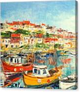The Brixham Harbour #1 Canvas Print
