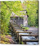 The Flume At Mingus Mill #1 Canvas Print